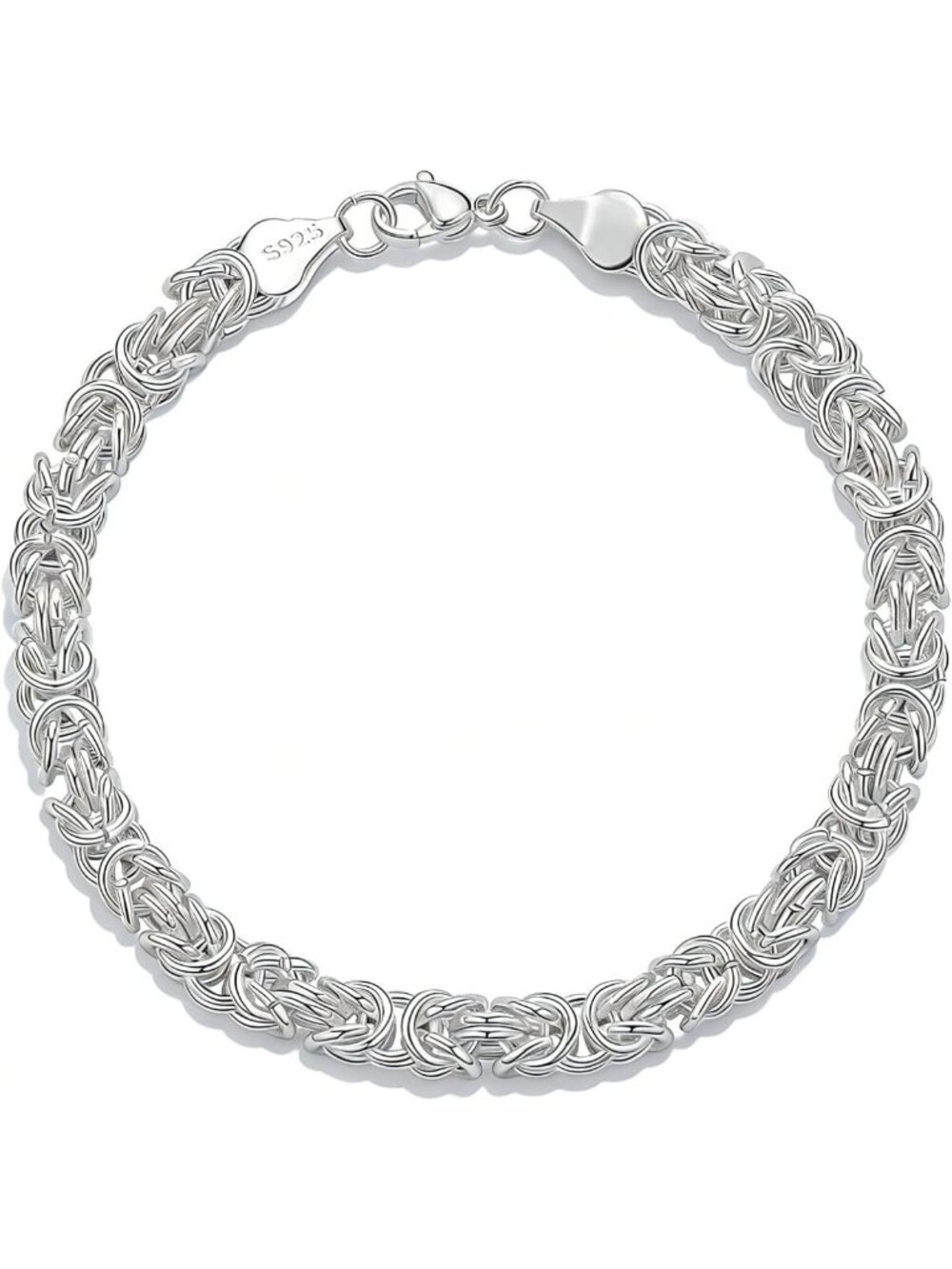 Chunky 925 Sterling Silver Bracelet for Women | Elegant Jewelry Accessory